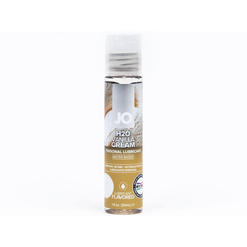 JO H2O Vanilla Cream water-based flavored lubricant bottle 1 oz with vanilla and cream scent