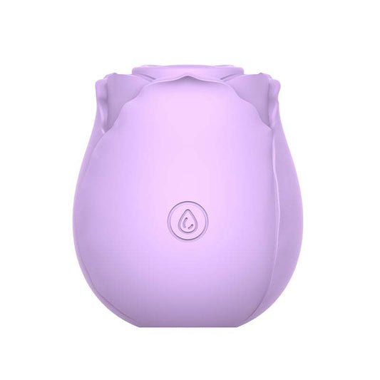 inBloom Rosales sucking vibrator in lavender with rose shape and ergonomic design