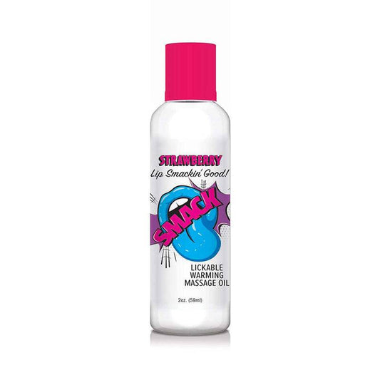Smack Lickable Massage Oil Strawberry 2 oz.